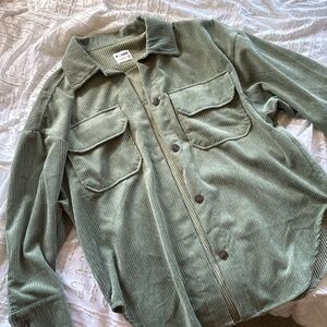Ci Sono Olive Corduroy Outerwear